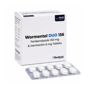 Wormentel DUO 156 (Fenbendazole 150mg & Ivermectin 6mg) Tablets